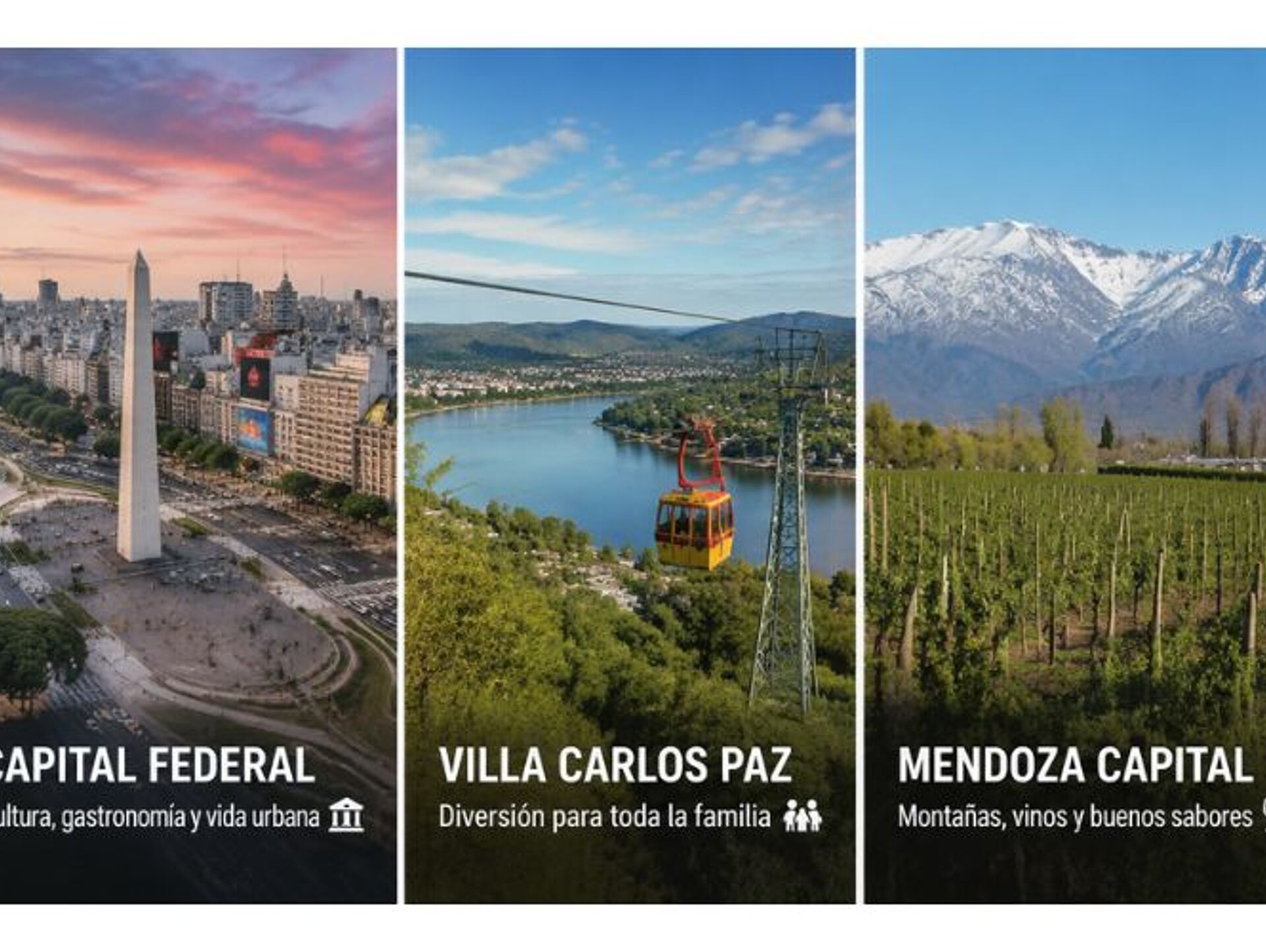 Los destinos más elegidos para estas vacaciones de invierno 2026