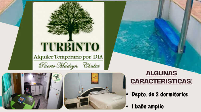 Foto principal de "TURBINTO" ALQUILER TEMPORARIO POR DIA C/ piscina climatizad en Puerto Madryn